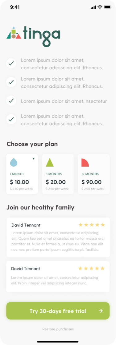 plan selection